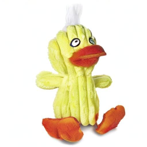 Grriggles Quackling Plush Dog Toy With Soundchip, Yellow, 7' Large