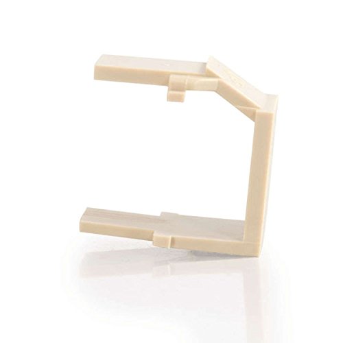 C2G 03810 Snap-In Blank Keystone Insert Module, Ivory
