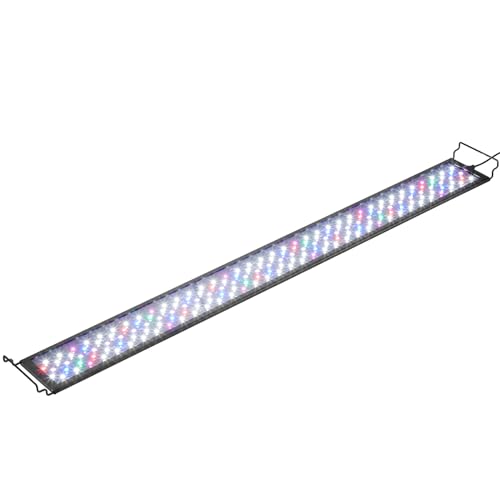 VEVOR Aquarium Light with LCD Monitor, 36W Full Spectrum Fish Tank Light with 24/7 Natural Mode, Adjustable Brightness & Timer -
