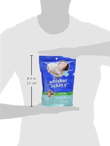 Whisker Lickins Crunchy &amp; Yummy Tuna Flavor Cat Treats, 10 OZ