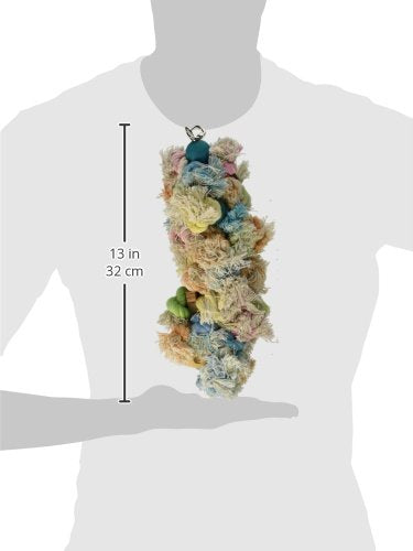 Penn-Plax BA932 Shaggy Kabob Bird Toys, Large