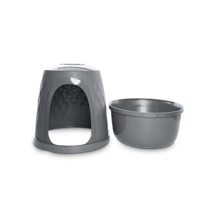 So Phresh Geometric Covered Cat Litter Box Regular