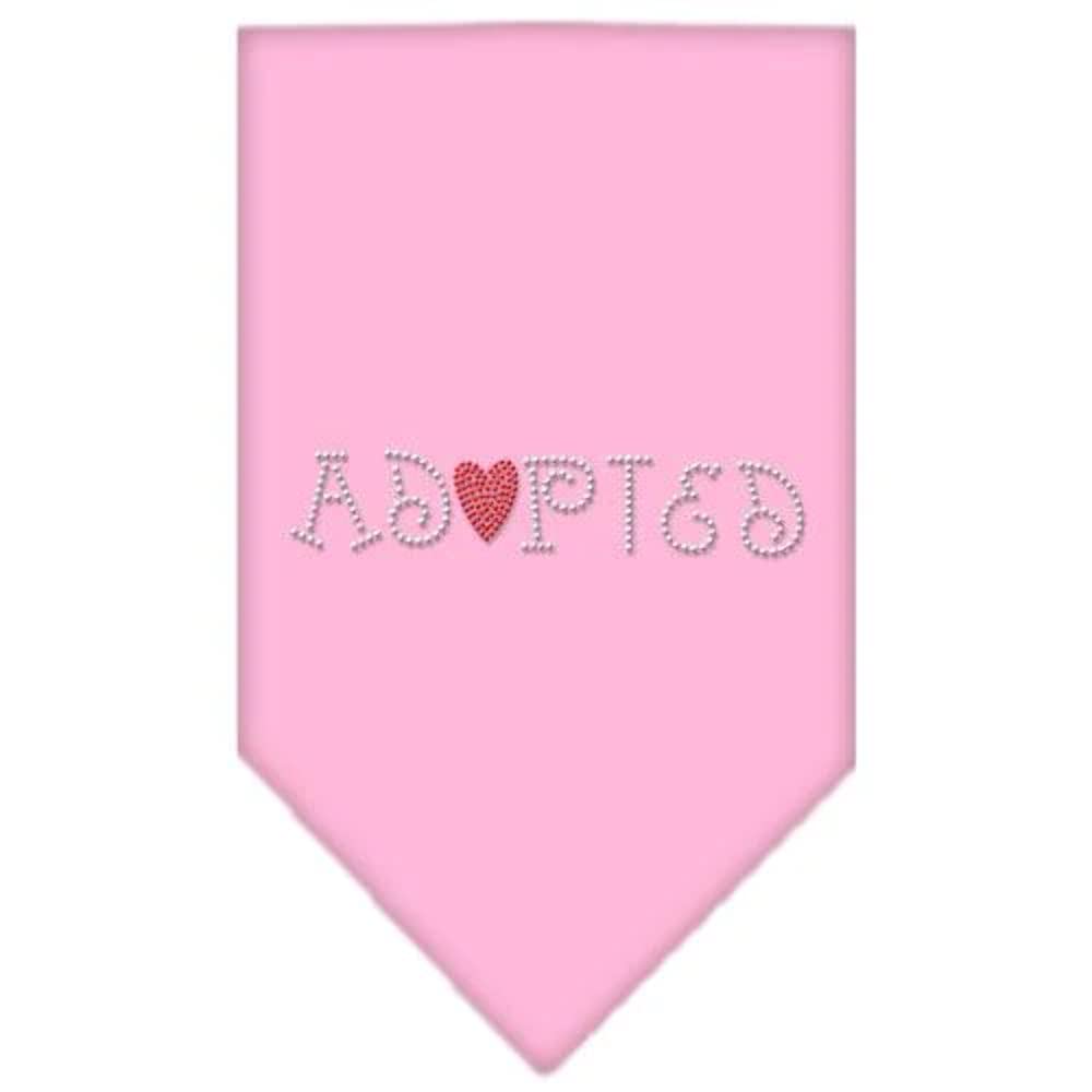 Mirage Pet Products Adopted Rhinestone Bandana, Small, White