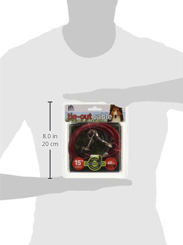 Prevue Pet Products 2119 Medium-Duty 15' Tie-Out Cable