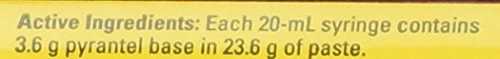 Strongid Paste Horse Dewormer, Safe for use in breeding, Pregnant and lactating mares, and Young Foals, 20-ml Syringe
