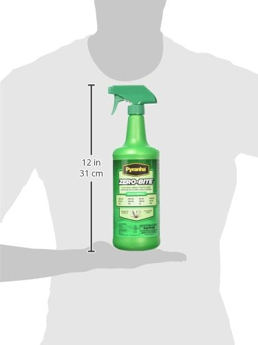 Pyranha Zero-Bite All Natural Fly Spray, 32 Ounce