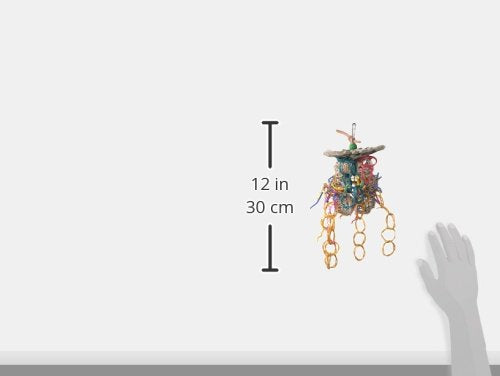 Super Bird Creations Sb535 Mexican Hat Dance Bird Toy - Enriching Bird Toy For Medium Bird Size - Cockatiels Parakeets Parrots Quakers Caiques - Stimulating And Colorful Chew Bird Toy - 10' X 5.5'