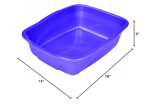Cat Litter Pan [Set Of 2] Size: Large (18' X 14' X 5')
