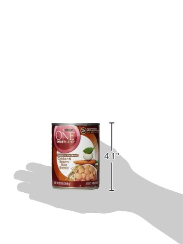 Purina ONE Tender Cuts in Wet Dog Food Gravy Chicken and Brown Rice Entree - (Pack of 12) 13 oz. Cans
