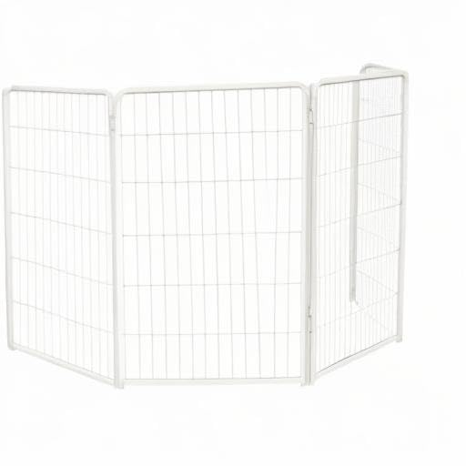 FXW Indoor Dog Playpen - Heavy Duty 45" Metal Panels for Large Dogs, White, Model DP45-4W-I
