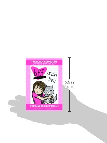 Weruva B.F.F. OMG - Best Feline Friend Oh My Gravy!, Tuna & Duck Devour Me with Tuna & Duck in Gravy Cat Food, 3oz Pouch (Pack o