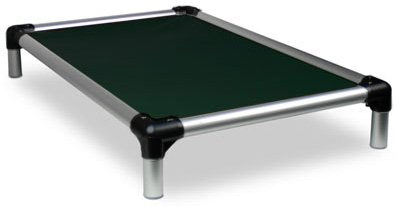 Kuranda Chewproof Bed - Silver Aluminum - 40'' x 25'' - Cordura Nylon - Forest