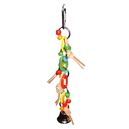 Plastic Chain With Leather And Ball Bird Toy [Set Of 2]
