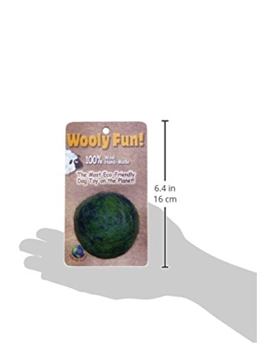 One Pet Planet 86006 2.75-Inch Wooly Fun Ball Dog Toy