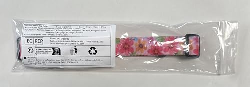Hqyddmi Dog Collar For Large Dogs, Soft Comfy Pet Collar For Small Medium Large Dogs, Floral Pattern For Boy Girl Puppy Dogs(Flo