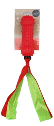 Kittupet Pet Dog Non Toxic Bone Shape Squeaky & Rope Dog Toy Puppy Toy Puppy Chew Toy Puppy Rope Toy Teething Toy For Dogs & Pup