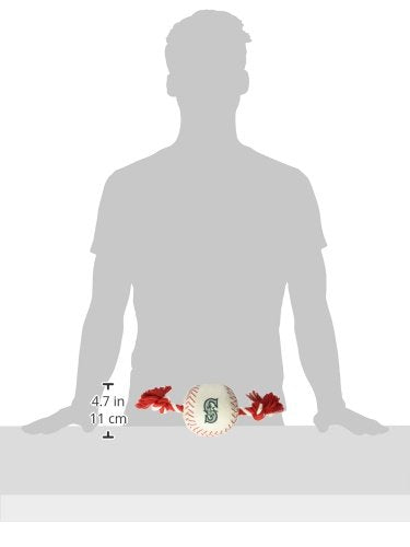 Mlb Seattle Mariners Baseball Rope Toy For Dogs & Cats. Tough Nylon, Sporty Baseball Design, Heavy-Duty Ropes With Inner Squeake