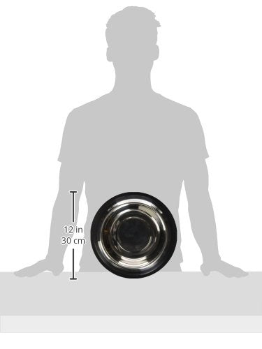 QT Dog - Non-Tip Anti-Skid Stainless Steel Bowl - 2 Qt