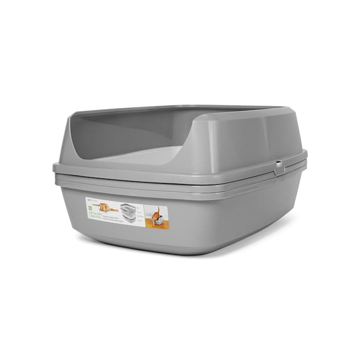 So Phresh Grey & White Lift-To-Sift Cat Litter Pan, 22.5' L X 17.25' W X 10.5' H
