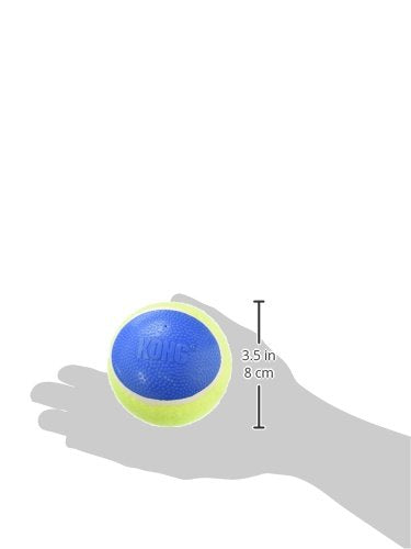 KONG Squeakair Ultra Balls Dog Toy, Premium Squeak Tennis Balls, Large, Rubber, Yellow (2 Pack)