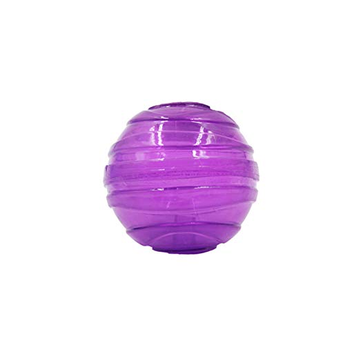 Dog Trust Rubber Squeaky Dog Ball, Interactive Dog Toy (Multicolor) Pack Of1 Pcs