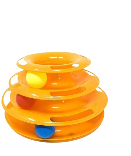 Chullbull Pet Products Chullbull Cat TitanS Tower | Interactive Cat Ball To | Exerciser Game | Teaser Plastic Ball For Cat