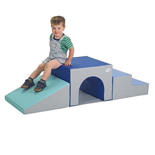 Childrens Factory-Cf805-171 3 Piece Over & Under Tunnel Climber Foam Indoor Toddlerbaby Crawlingclimbing Toys For Playroomhomesc