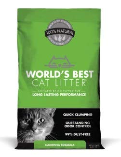Worlds Best Cat Litter Original Series 14 Pound Bag ,Outstanding Odor Control, Quick CLUMPING & Easy SCOOPING, PET, People & Planet Friendly -Like New