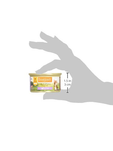 Instinct Original Kitten Pate Wet Cat Food, Grain Free - Real Chicken, 3 oz. Cans (Pack of 24)