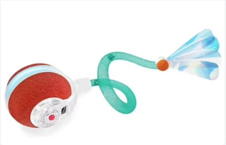 Jkanti Interactive Cat Toys For Indoor Cats,The 3Rd Generation Agile Moving Cat Ball With Elastic Mesh Tail,Automatic Kitten Toy