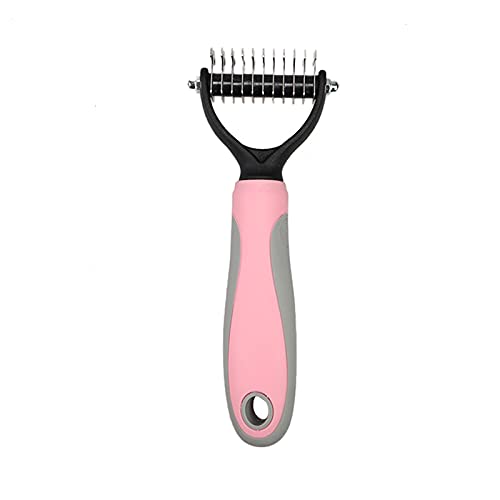 Frackson Pets Fur Knot Cutter Professional Grooming Hair Removing Brush For Dogs And Cats, DeMatting Comb With 2 Sided Professi