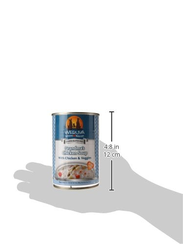 Weruva Classic Dog Food, Grandmas Chicken Soup with Chicken Breast & Veggies, 14oz Can (Pack of 12), Teal (878408004568)