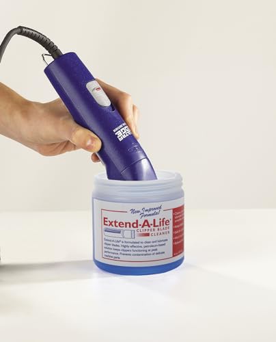 Top Performance Extend-A-Life Blade Rinses - Handy Cleaners for Dog-Grooming Clippers, 16oz ,Black