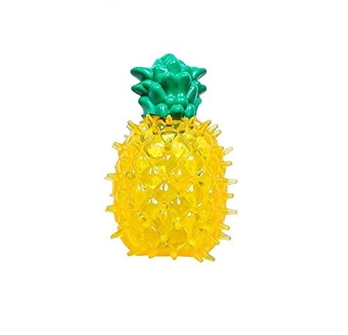 Rvpaws Dog Chew Toy Rubber Anti Bite Squeaky Teething Toy For Dog, Puppies & Cat (Pineapple Toy)
