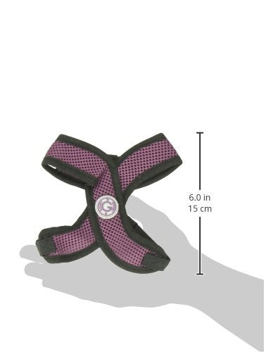 Gooby Comfort X Head In Harness - Purple, Small - No Pull Small Dog Harness Patented Choke-Free X Frame - Perfect On The Go Dog Harness For Medium Dogs No Pull Or Small Dogs For Indoor And Outdoor Use