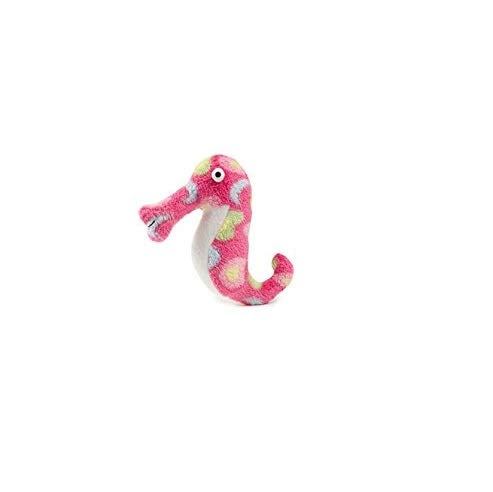 Zanies Sea Charmers Dog Toys Ocean Creature Squeak Toy Seahorse Fish Stingray Sets Too (Pink Seahorse)