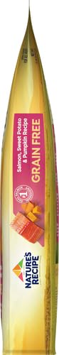 Natures Recipe Grain Free Salmon, Sweet Potato & Pumpkin Recipe Dry Dog Food, 12 lb. Bag