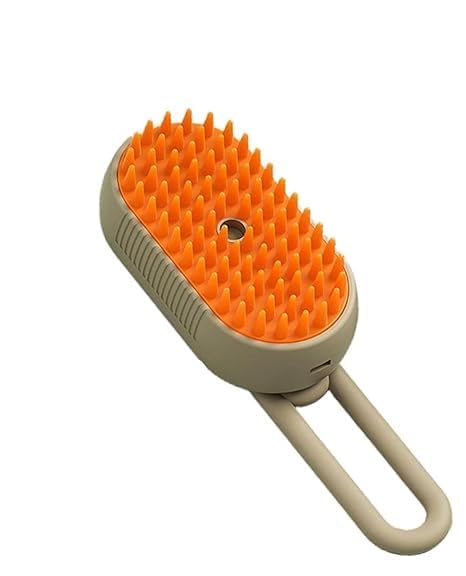 Pet Hair Brush For Dogs & Cats | Foldable Steamer Grooming Comb | Self Cleaning Lint Remover | Color