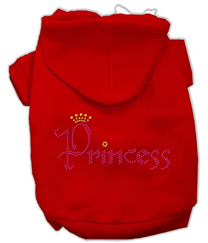 Mirage Pet Products Princess Rhinestone Hoodies, Size 16, Black