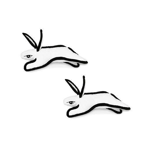 TUFFY - World s Tuffest Soft Dog Toy - Barnyard Rabbit -Squeakers - Multiple Layers. Made Durable, Strong & Tough.Interactive P