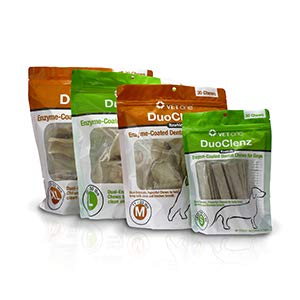 Vet One DuoClenz EnzymeCoated Dog Dental Hygiene Chews for Small Dogs - Clean Teeth & Freshen Breath - 30 Count
