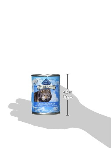 Blue Buffalo Wilderness Denali Dinner Wet Dog Food, High-Protein & Grain-Free, Made with Natural Ingredients, Wild Salmon, Venis