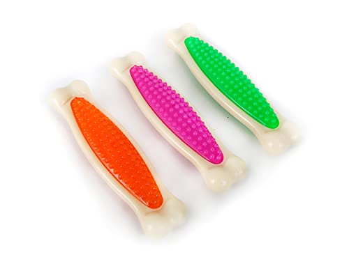 Hartz Chew 'N Clean Tuff Bone Tough Dog Chew Toy, Large 3 Pack