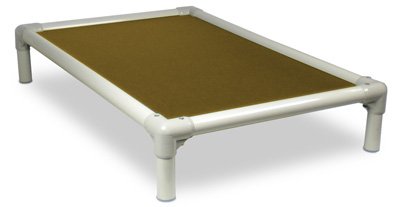 Kuranda Chewproof Bed - Almond Pvc - 40' X 25' - Cordura Nylon - Gold