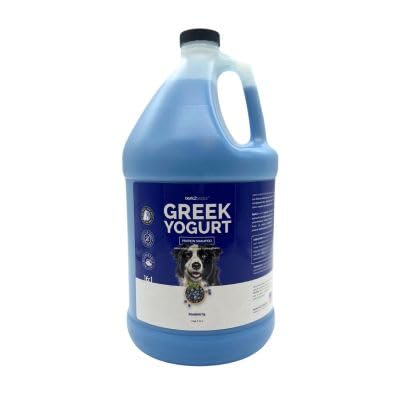Bark2Basics Blueberry Greek Yogurt Shampoo, 1 Gallon - Protein Pet Shampoo, All Natural Ingredients, Restores Moisture, 16 To 1 