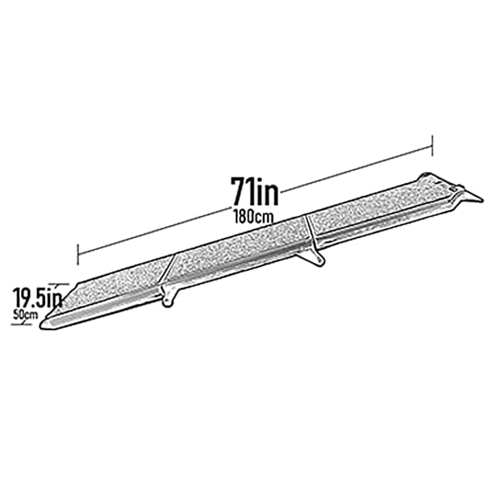 Pet Gear Tri-Fold Portable Pet Ramp For Dogs And Cats, 71' Long, Extra Wide, Holds Up To 200Lbs, Patented Design, Compact/Easy