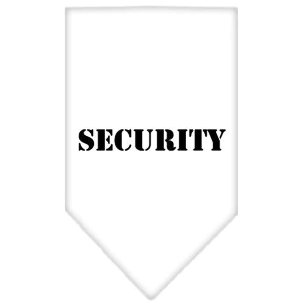 Mirage Pet Products Security Screen Print Bandana, Large, White