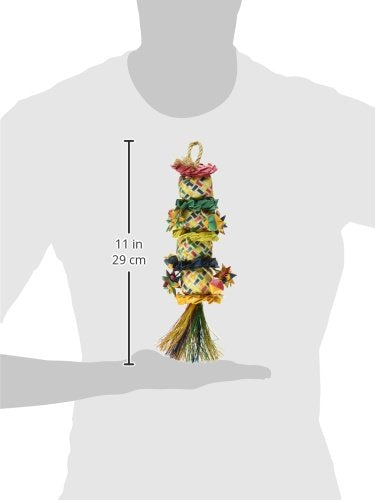 Planet Pleasures Flower Tower Bird Toy, Medium