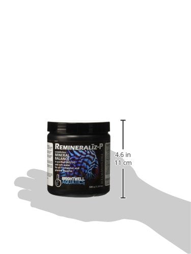 Brightwell Aquatics 1.1 lb. Remineraliz-P Balances Minerals in Purified or Soft Water Powdered Form, 500 g