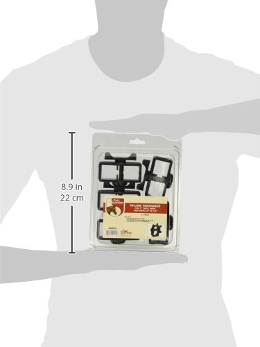 Field Guardian In-line Tensioner for Polywire and 1-Inch Tape, Black